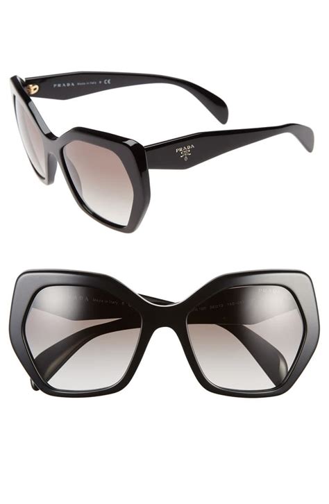 prada heritage 56mm sunglasses|Prada irregular sunglasses.